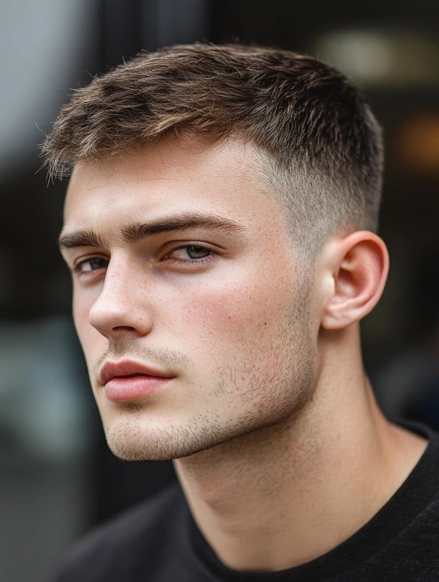 Young man with a Classic Crew Cut