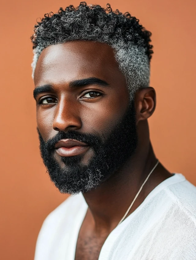 A black man over 50 with a curly buzz cut
