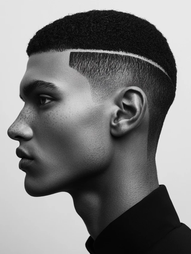 Edgar with Hard Part modeled by a young black male