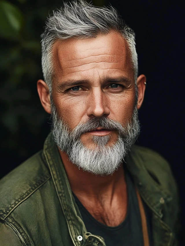 A man over 40 with a French crop