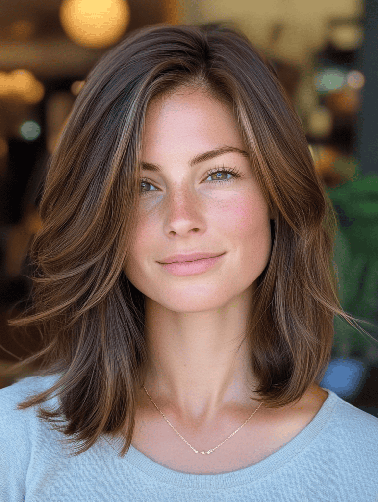 Low maintenance medium length haircut Low maintenance medium length haircut